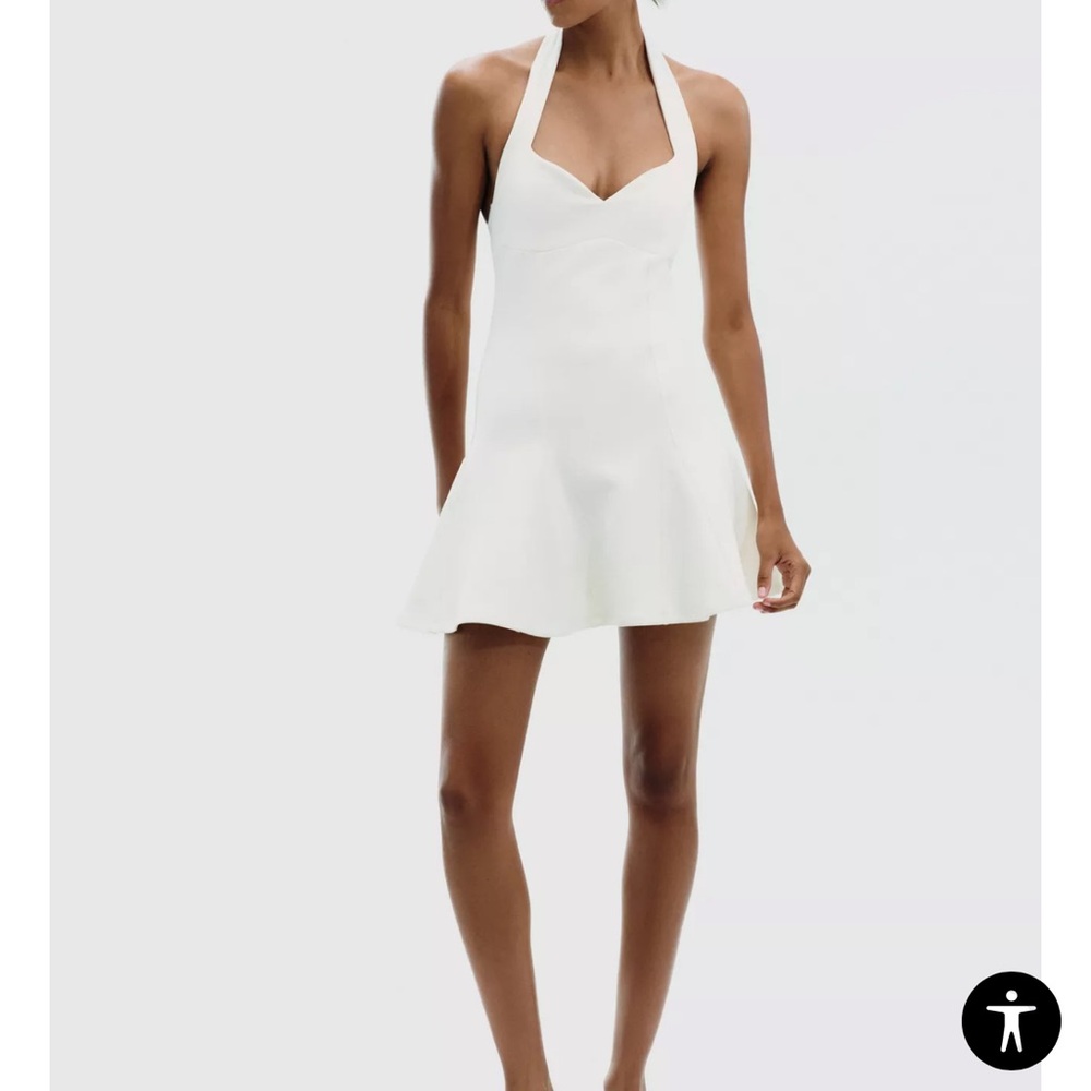 Zara White Halter Dress